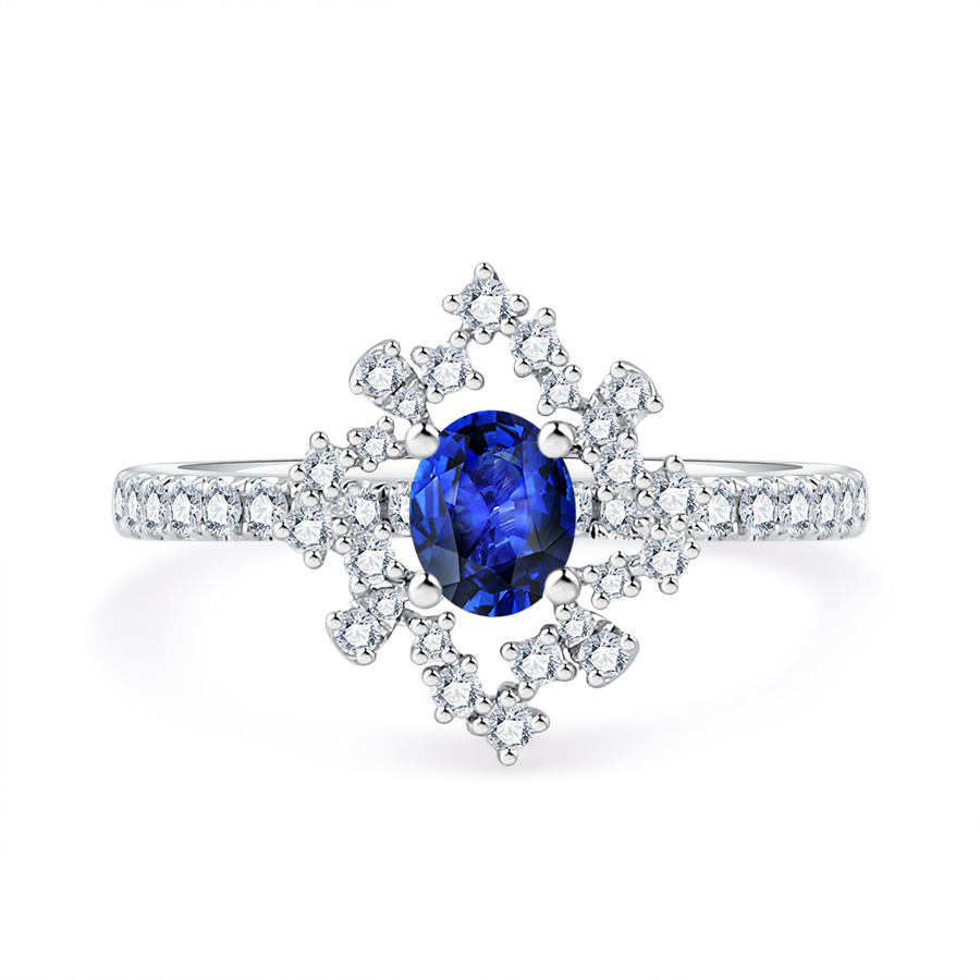 18K BLUE SAPPHIRE RING