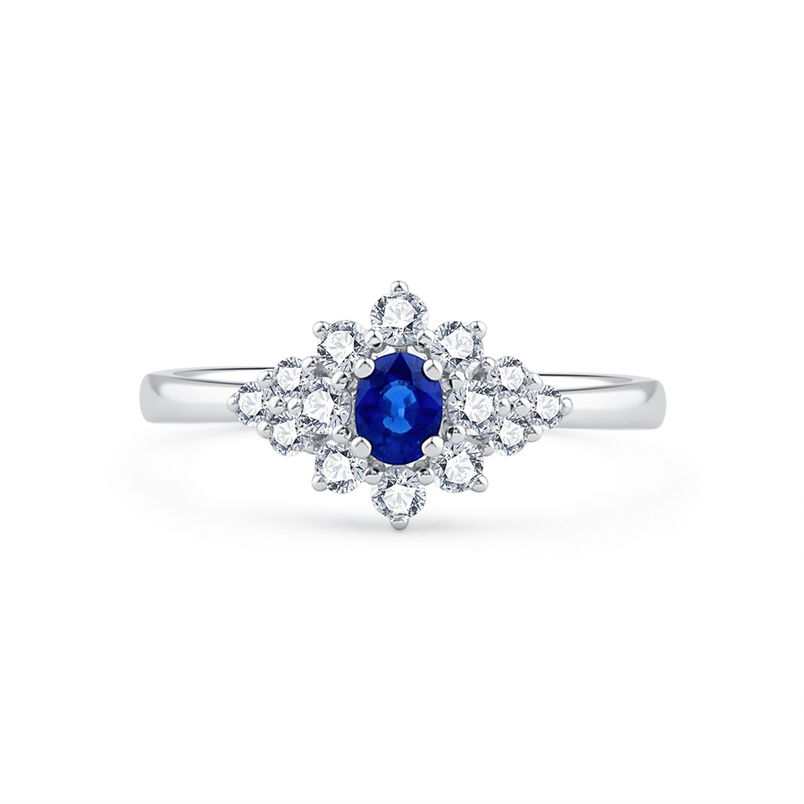 18K GOLD SAPPHIRE RING