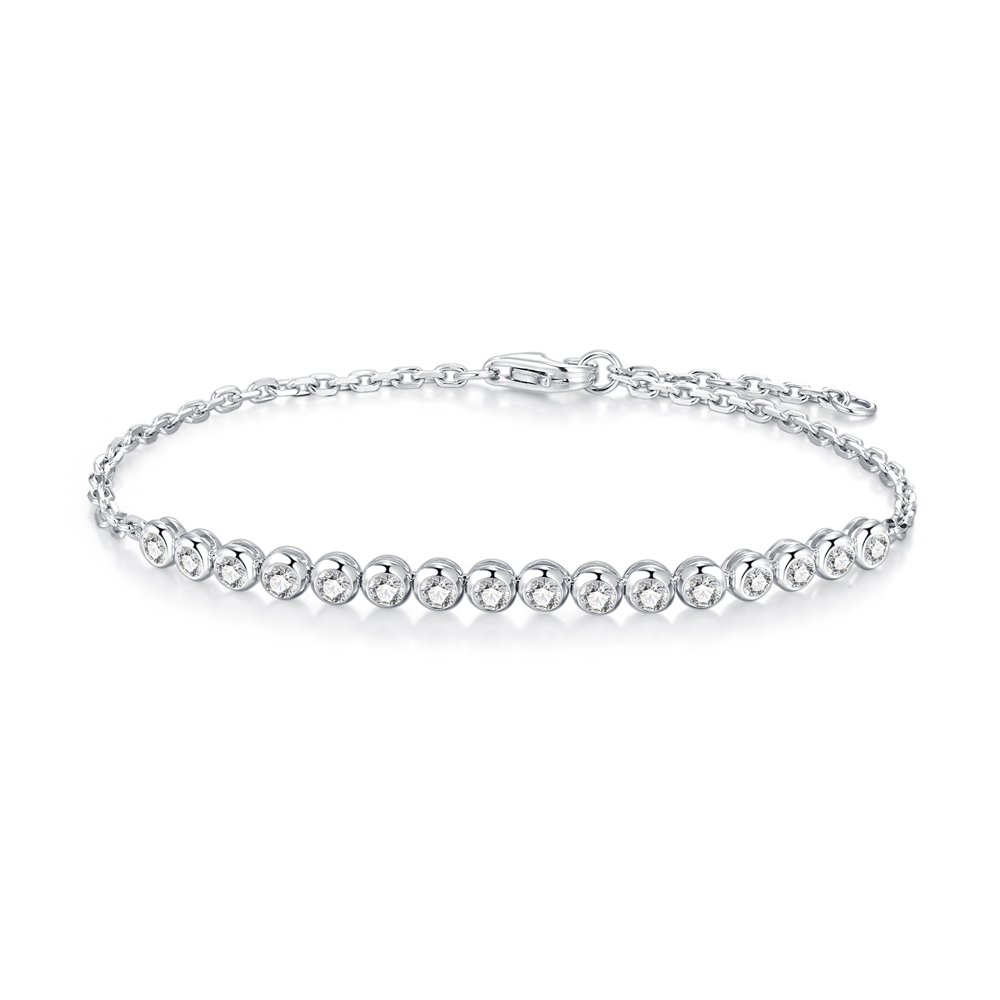 18K WHITE GOLD DIAMOND BRACELET