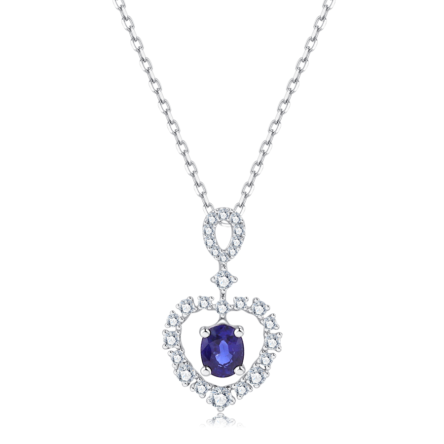 18K GOLD SAPPHIRE NECKLACE