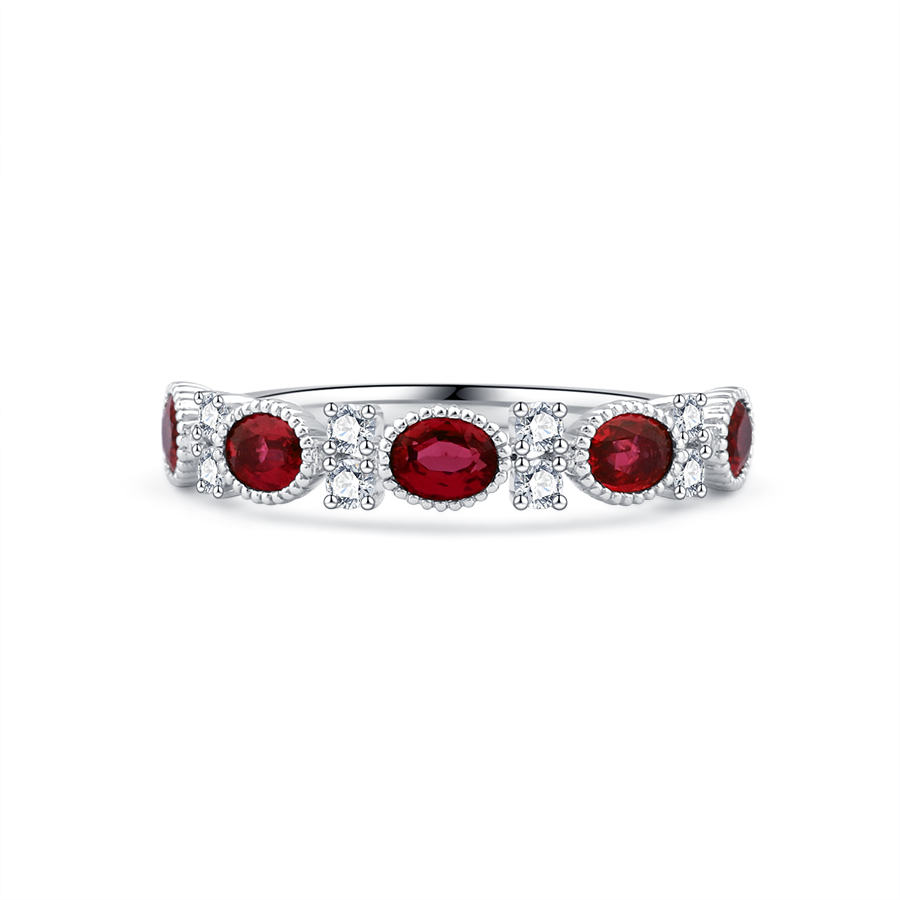 18K GOLD RUBY RING