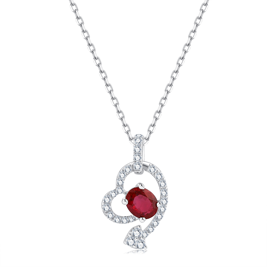 18K GOLD RUBY NECKLACE