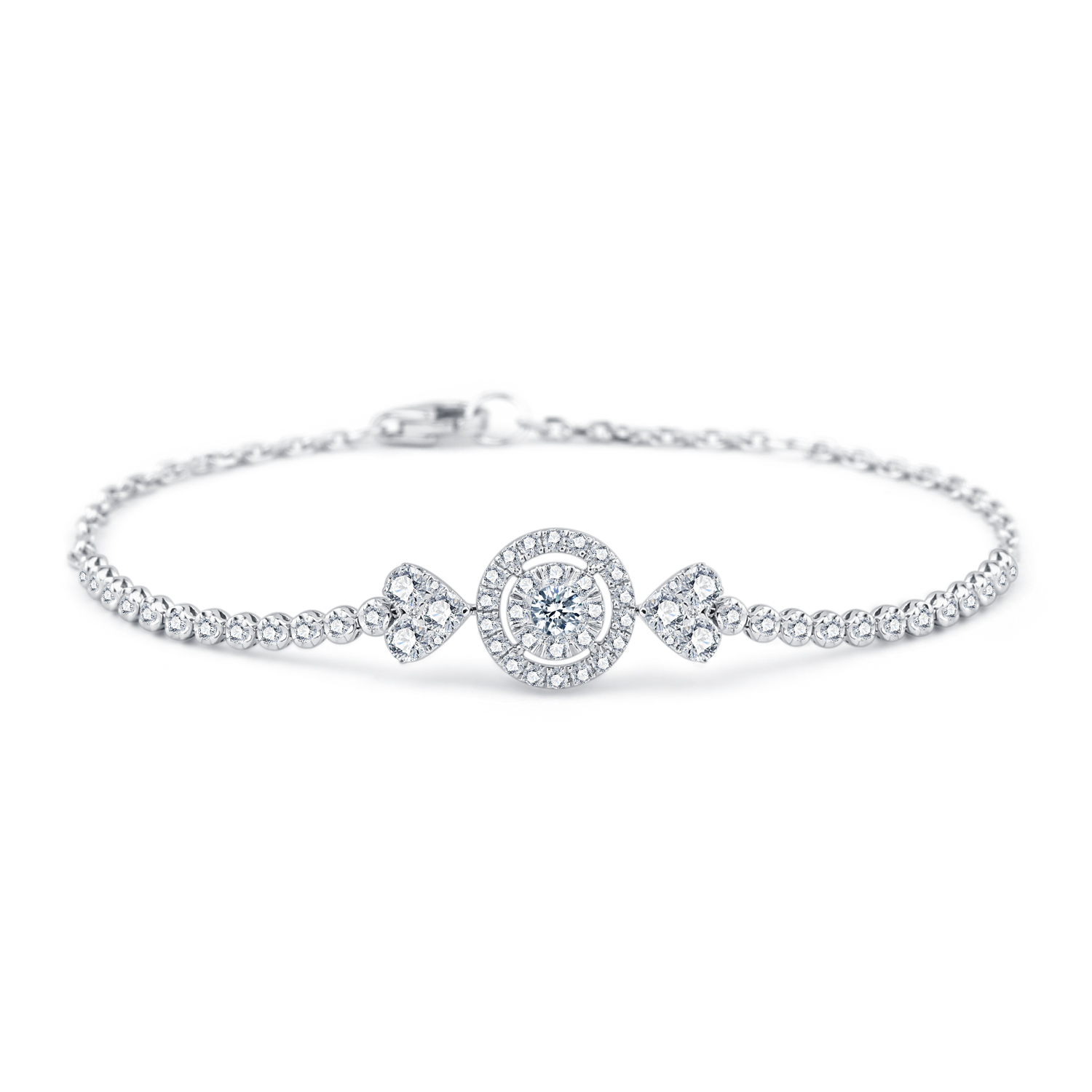 18K WHITE GOLD DIAMOND BRACELET