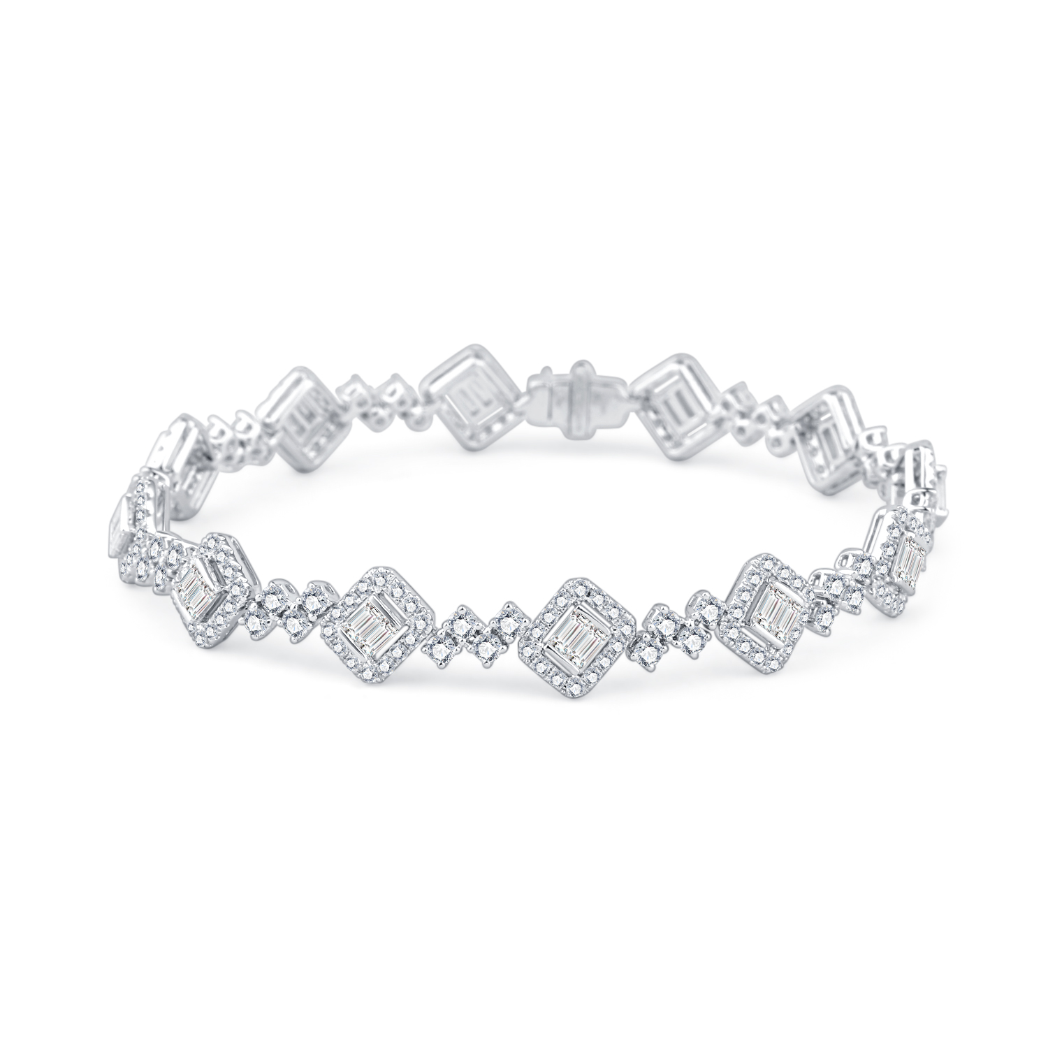 18K WHITE GOLD DIAMOND BRACELET