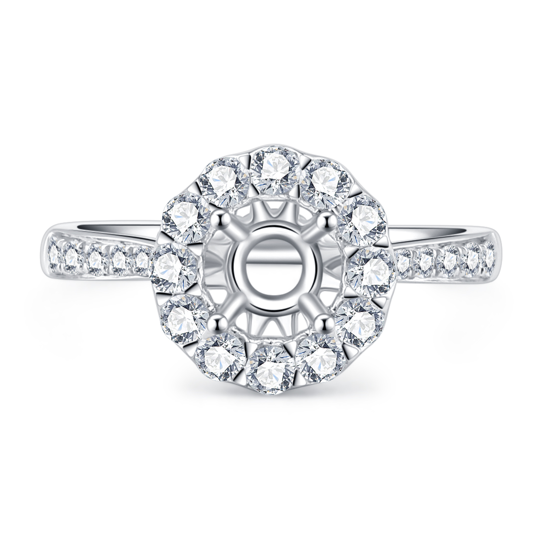 18K SEMI MOUNTING DIAMOND RING