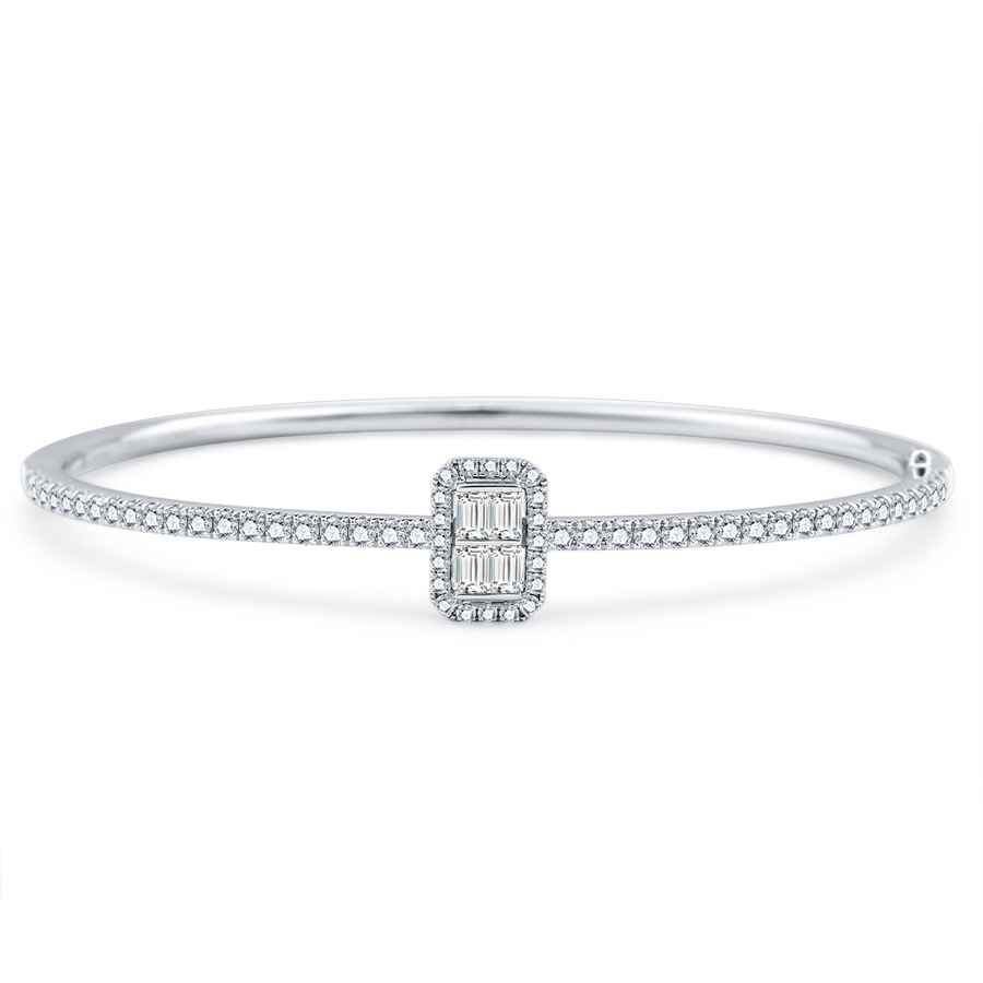 18K GOLD DIAMOND BANGLE