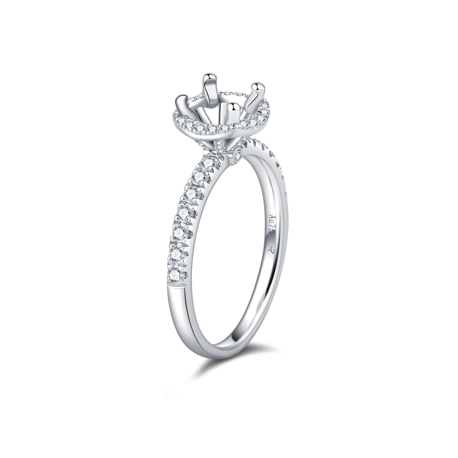 18K SEMI MOUNTING DIAMOND RING