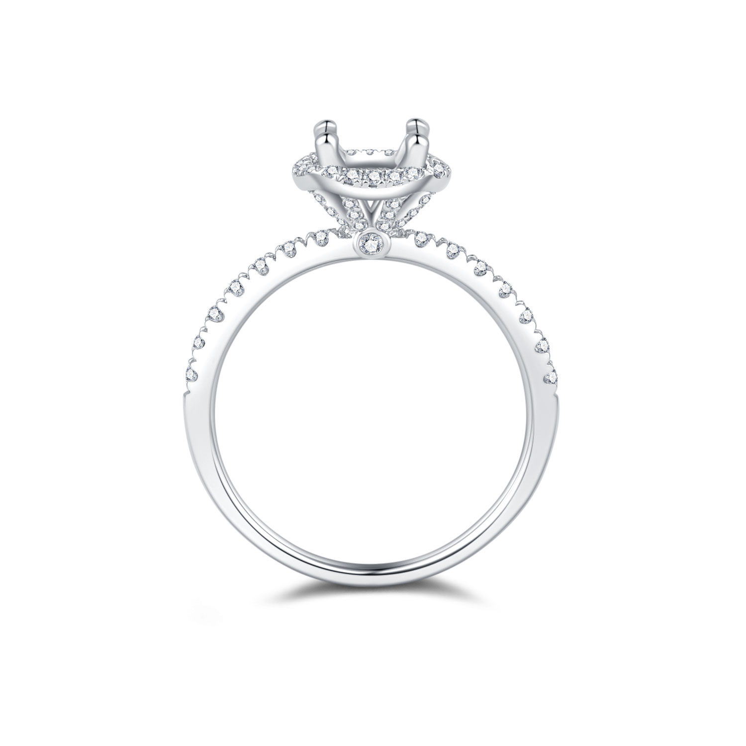 18K SEMI MOUNTING DIAMOND RING
