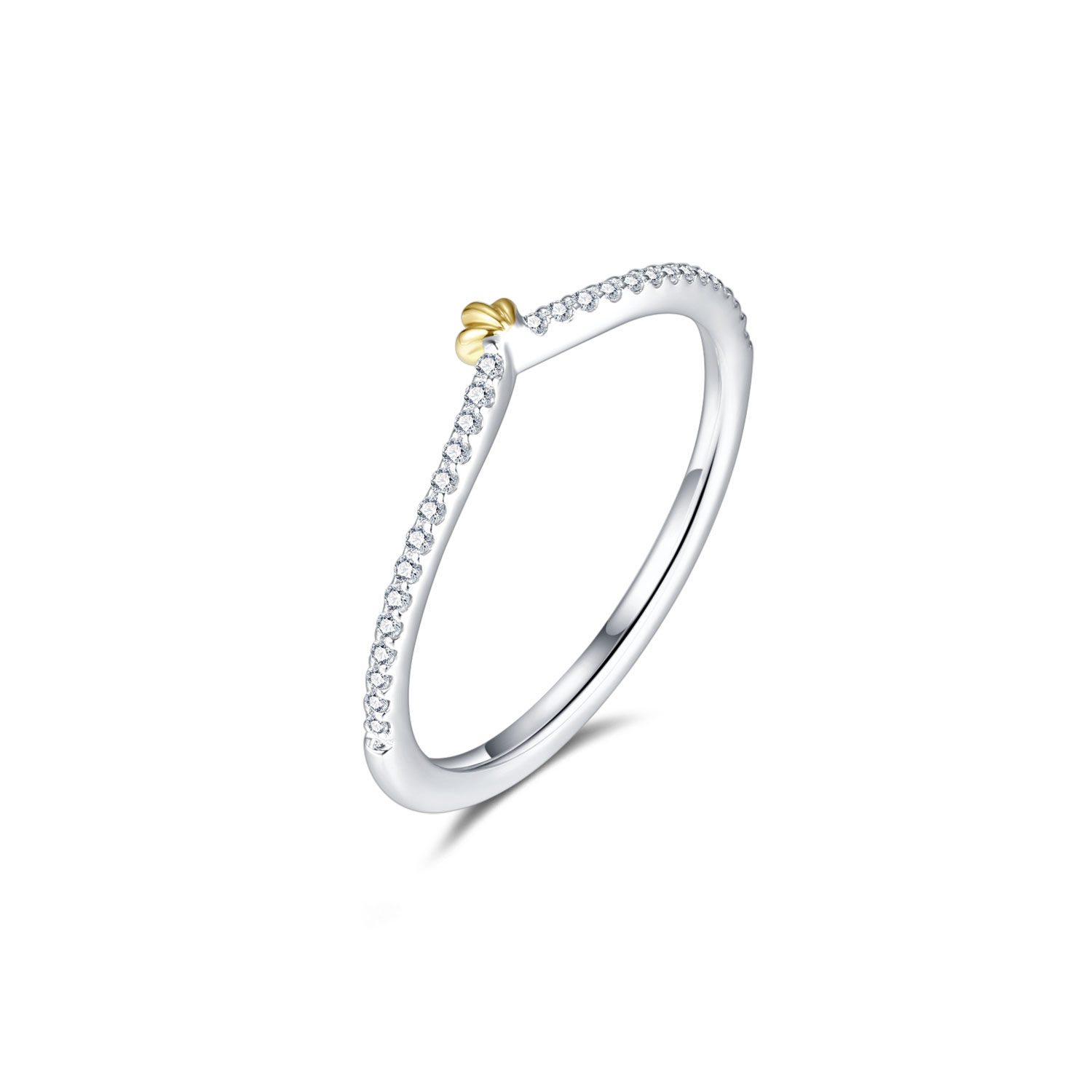 18K WHITE GOLD NATURAL DIAMOND SEMI MOUNTING RING SET