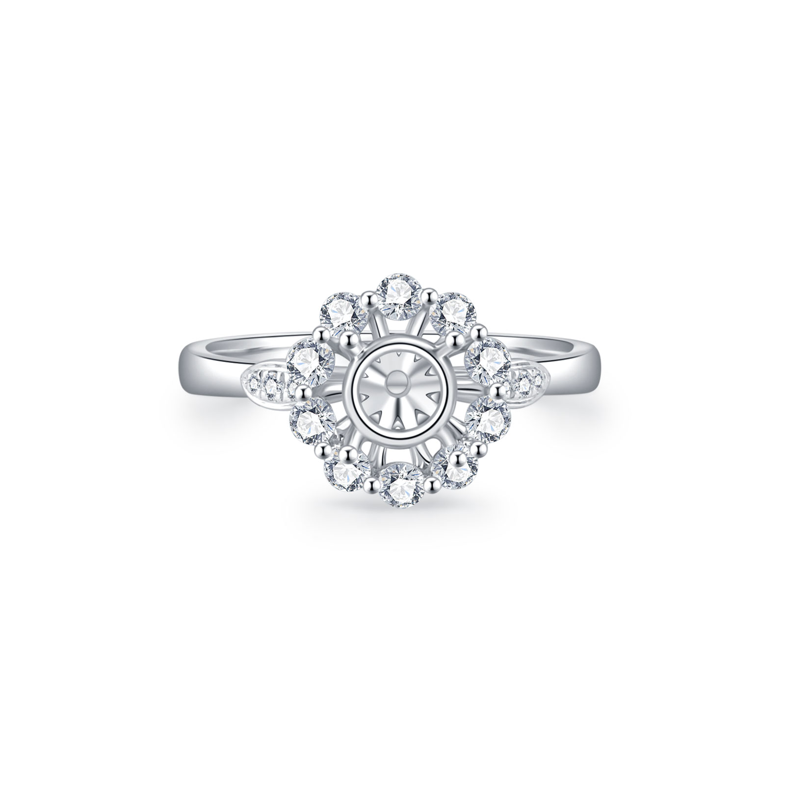 18K SEMI MOUNTING DIAMOND RING