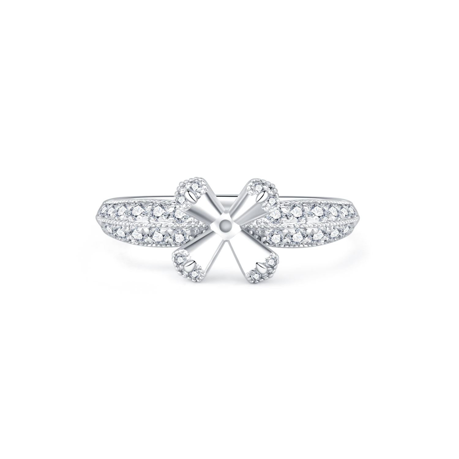 18K SEMI MOUNTING DIAMOND RING
