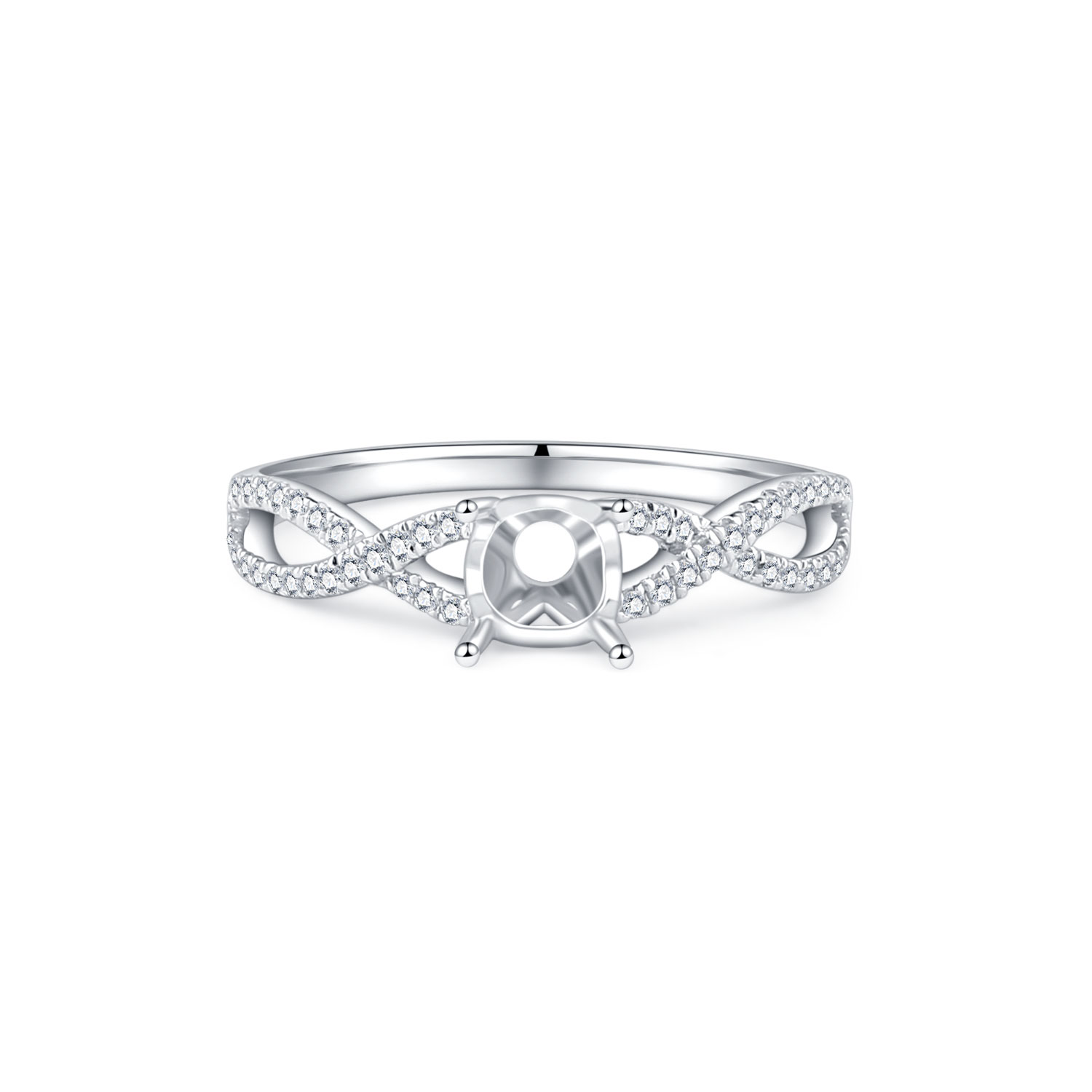 18K SEMI MOUNTING DIAMOND RING