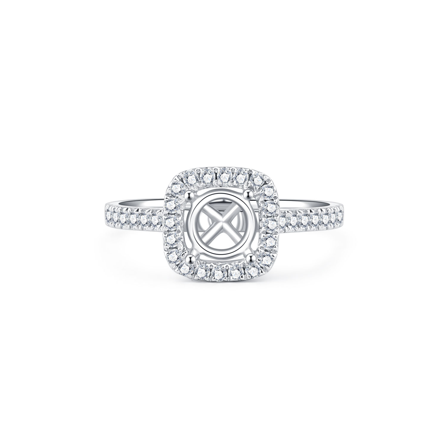 18K SEMI MOUNTING DIAMOND RING