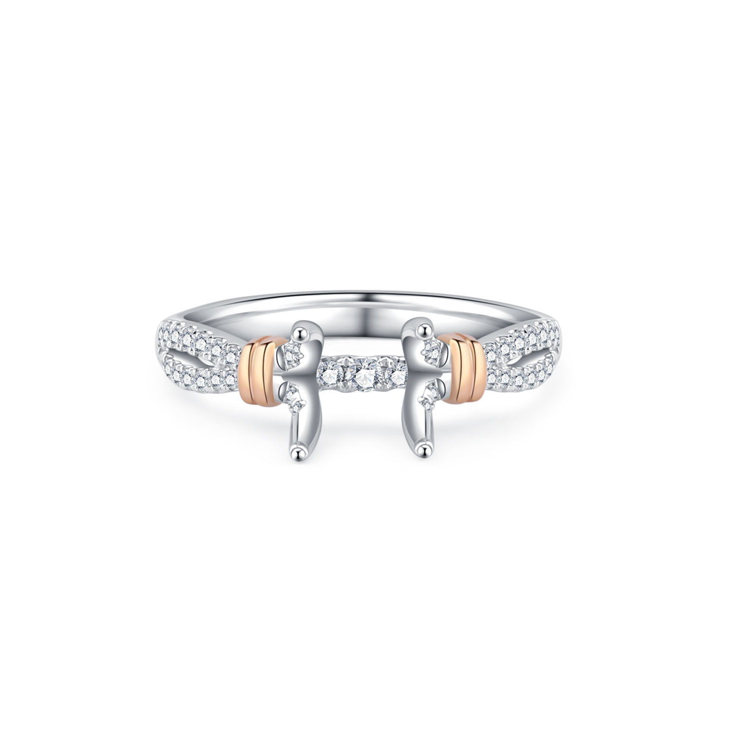 18K SEMI MOUNTING DIAMOND RING